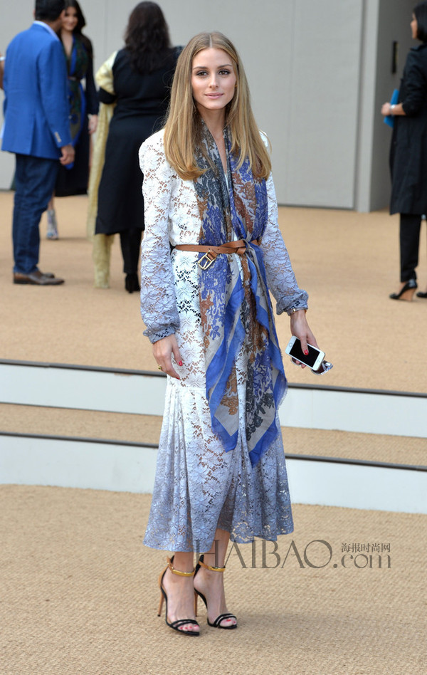 奥利维亚・巴勒莫 (Olivia Palermo) 街拍演绎围巾搭配Look